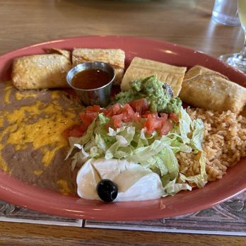 Mexican dish with tortillas and salsa