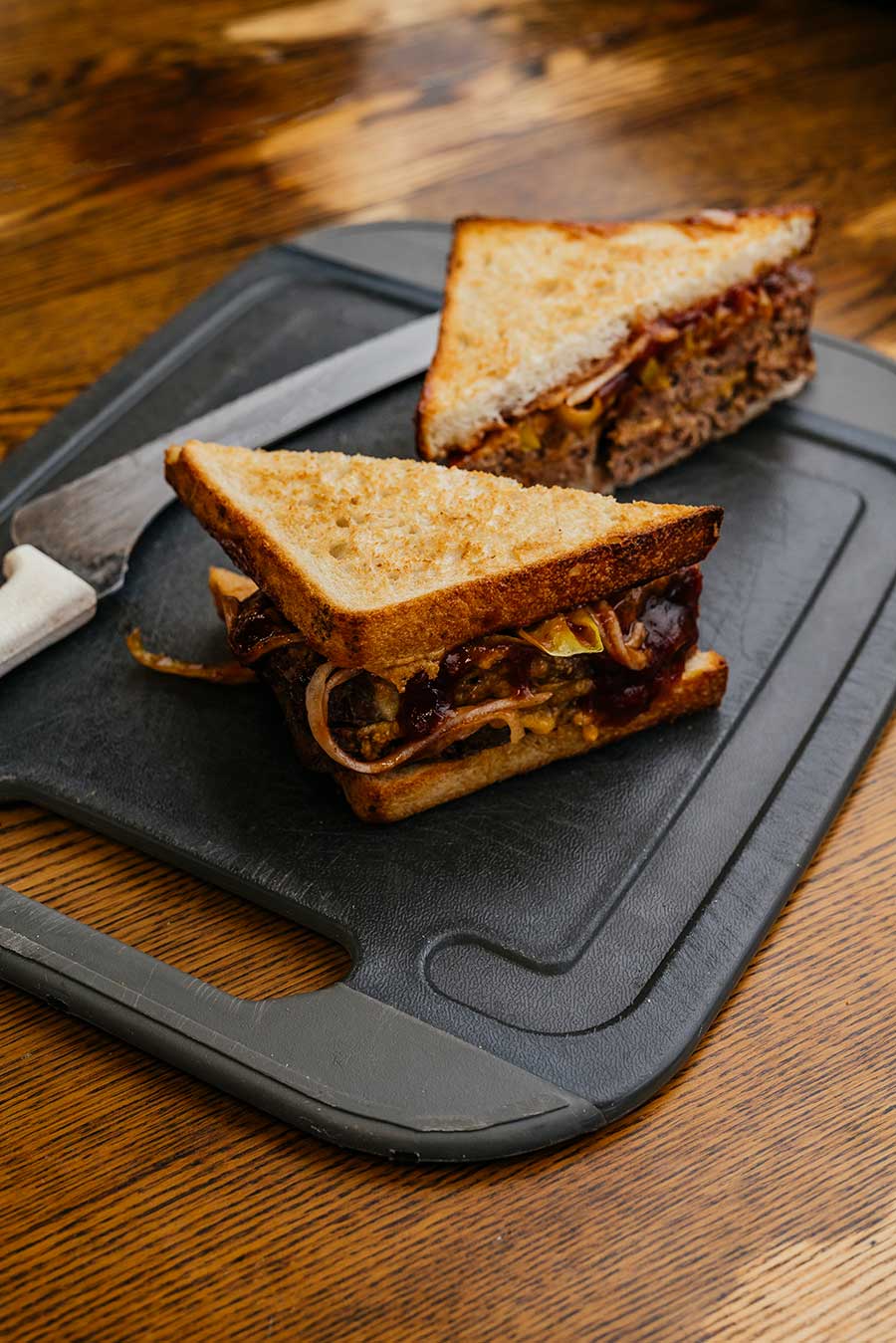 Deli sandwich on a plate